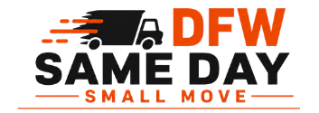 DFW Same Day Small Move logo – trusted same-day local moving company serving Dallas, Fort Worth, Arlington, Frisco, Plano, Irving, and the DFW Metroplex